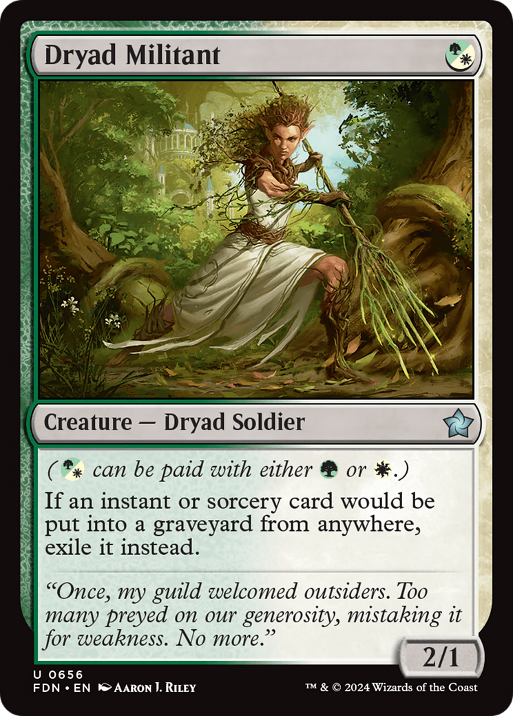 Dryad Militant [Foundations] | Spectrum Games