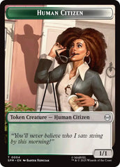 Human Citizen // Treasure Double-Sided Token [Marvel's Spider-Man Tokens] | Spectrum Games