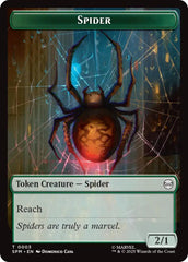 Spider // Treasure Double-Sided Token [Marvel's Spider-Man Tokens] | Spectrum Games