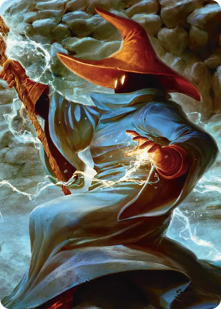 The Destined Black Mage Scene Art Card [FINAL FANTASY Art Series] | Spectrum Games