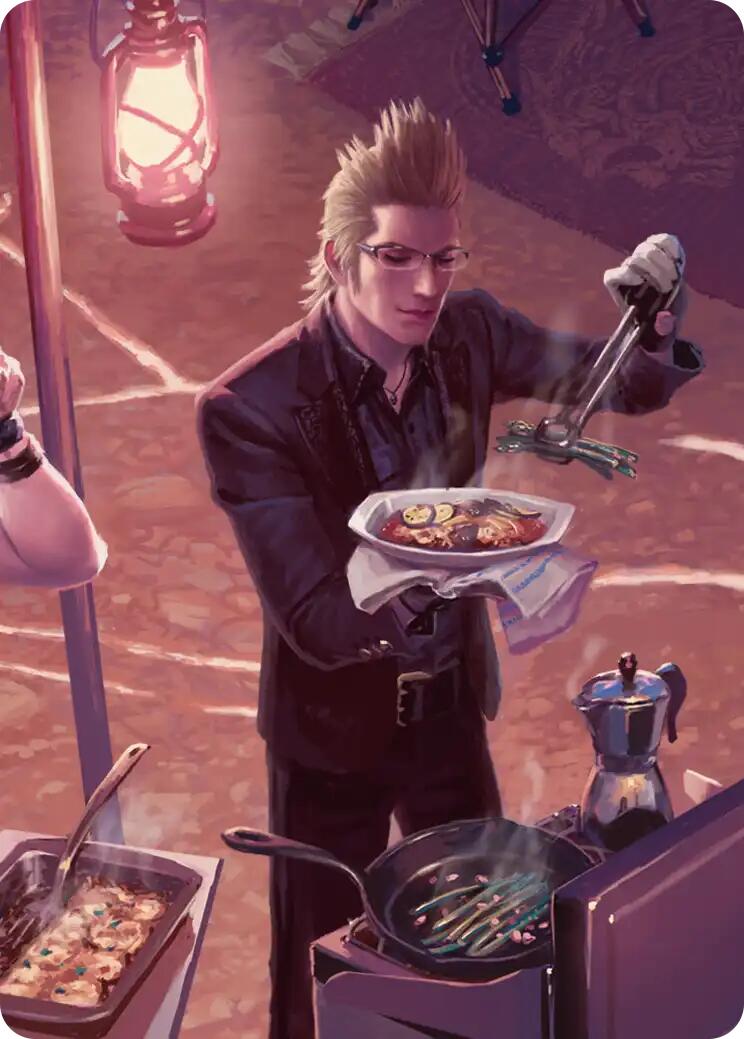 Campsite Cuisine Scene Art Card [FINAL FANTASY Art Series] | Spectrum Games