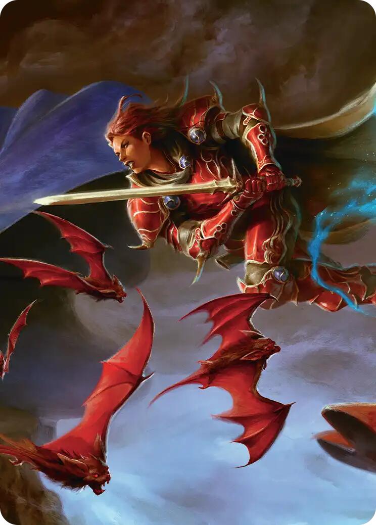 The Destined Warrior Scene Art Card [FINAL FANTASY Art Series] | Spectrum Games