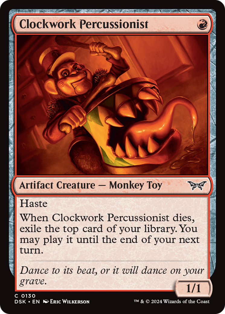 Clockwork Percussionist (0130) [Duskmourn: House of Horror] | Spectrum Games