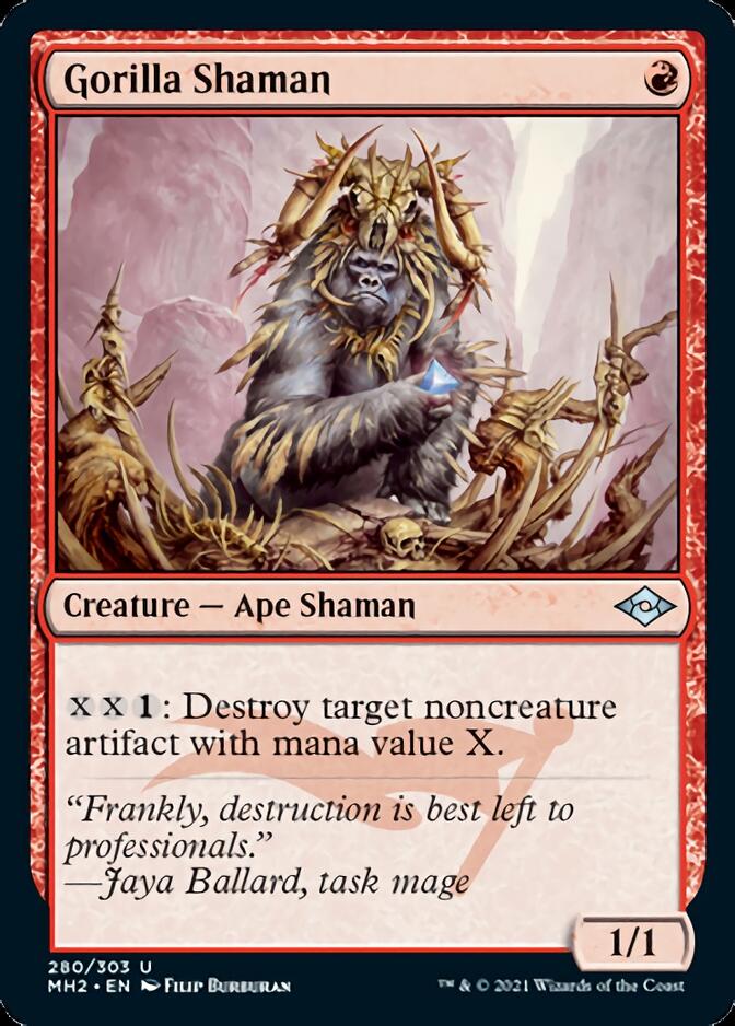 Gorilla Shaman (Foil Etched) [Modern Horizons 2] | Spectrum Games