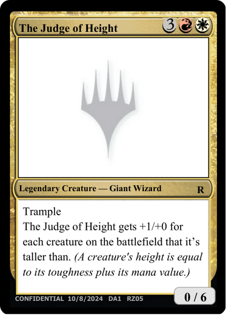 The Judge of Height [Unknown Event] | Spectrum Games