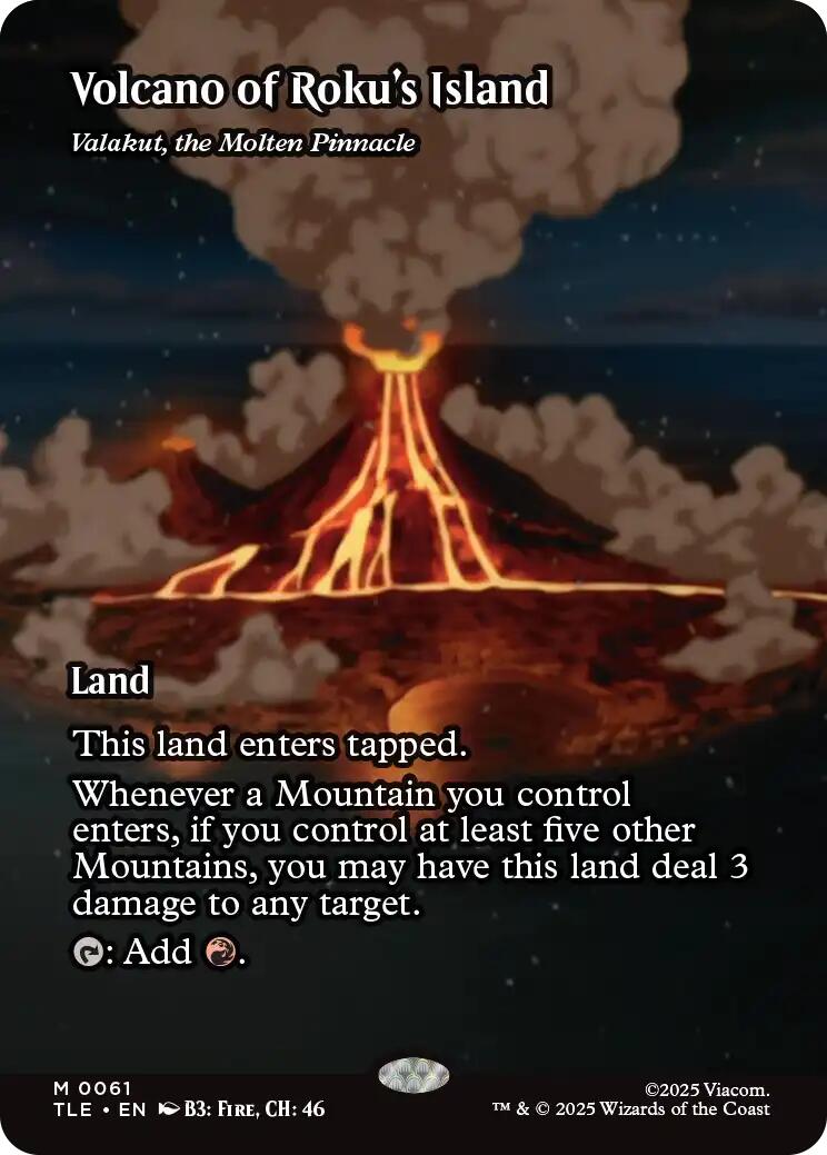Volcano of Roku's Island - Valakut, the Molten Pinnacle [Avatar: The Last Airbender: Eternal-Legal] | Spectrum Games