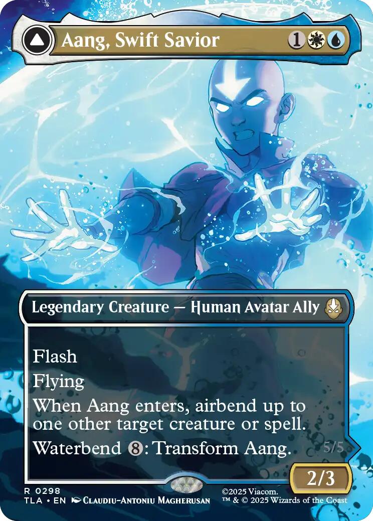 Aang, Swift Savior (298) (Borderless) [Avatar: The Last Airbender] | Spectrum Games