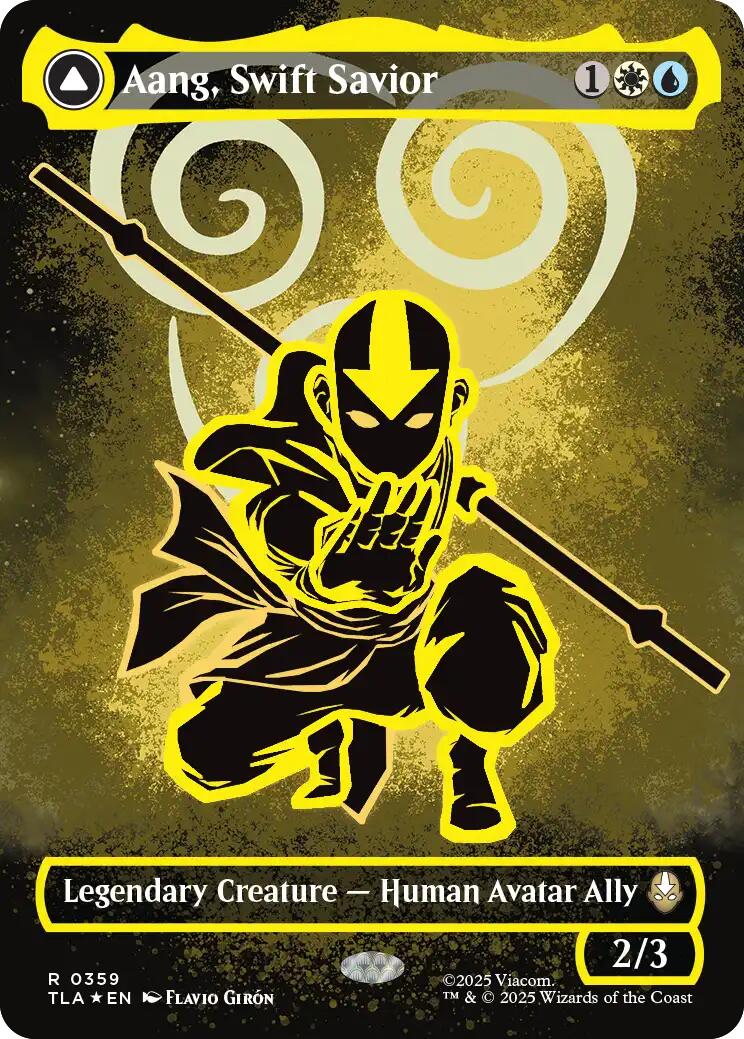 Aang, Swift Savior (359) (Borderless) [Avatar: The Last Airbender] | Spectrum Games