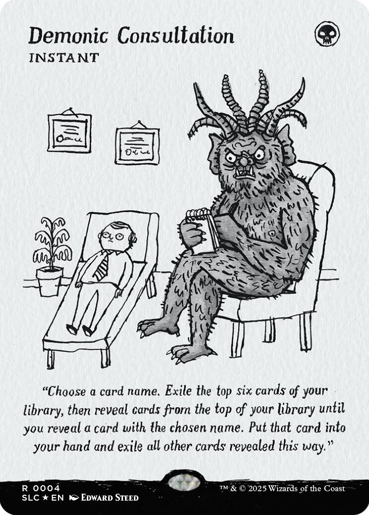 Demonic Consultation (Halo Foil) [Secret Lair Countdown Kit] | Spectrum Games