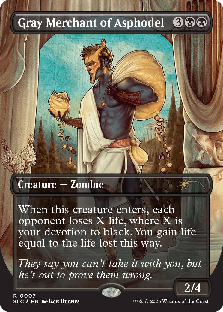 Gray Merchant of Asphodel (Halo Foil) [Secret Lair Countdown Kit] | Spectrum Games