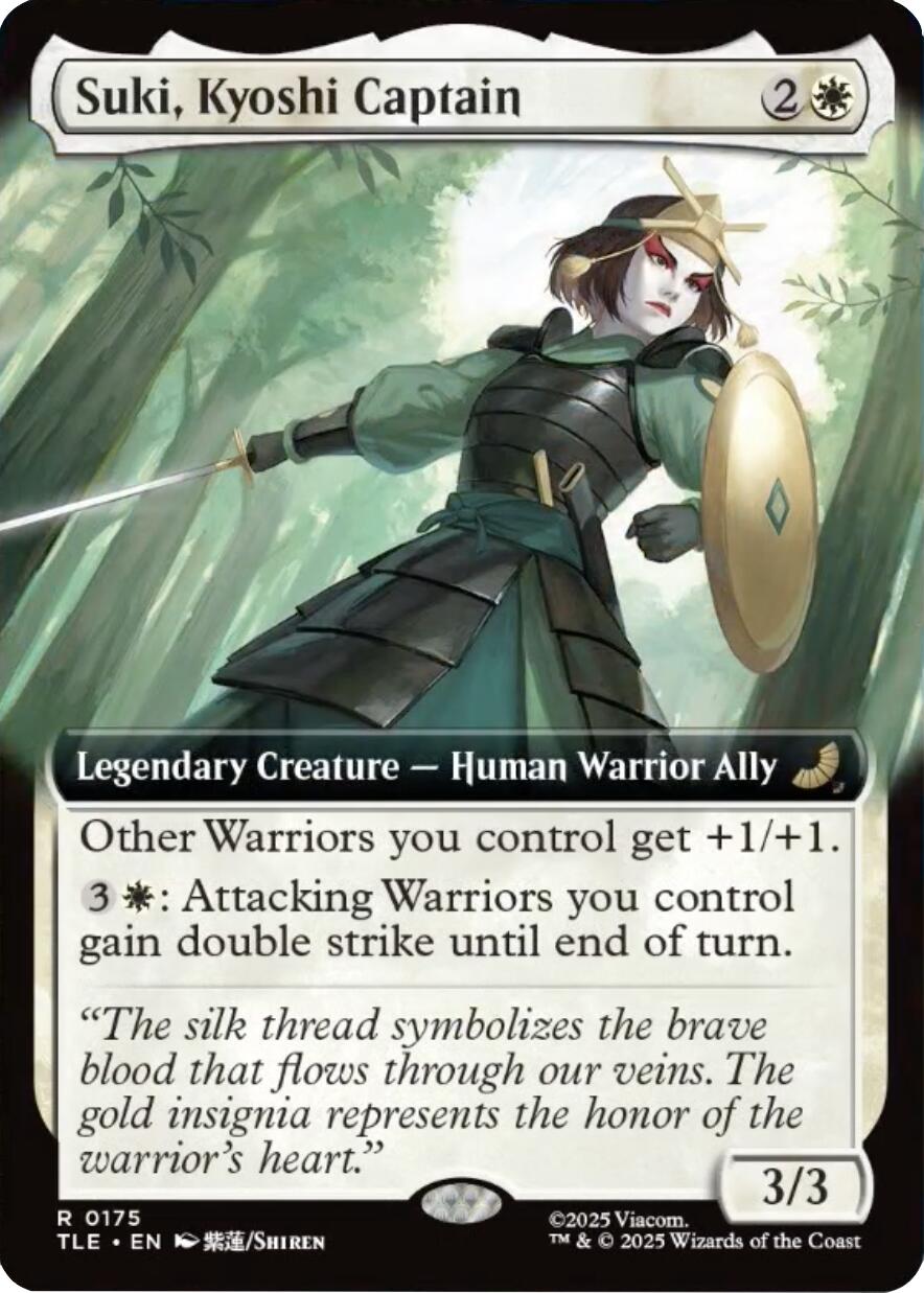 Suki, Kyoshi Captain (Extended Art) [Avatar: The Last Airbender: Eternal-Legal] | Spectrum Games