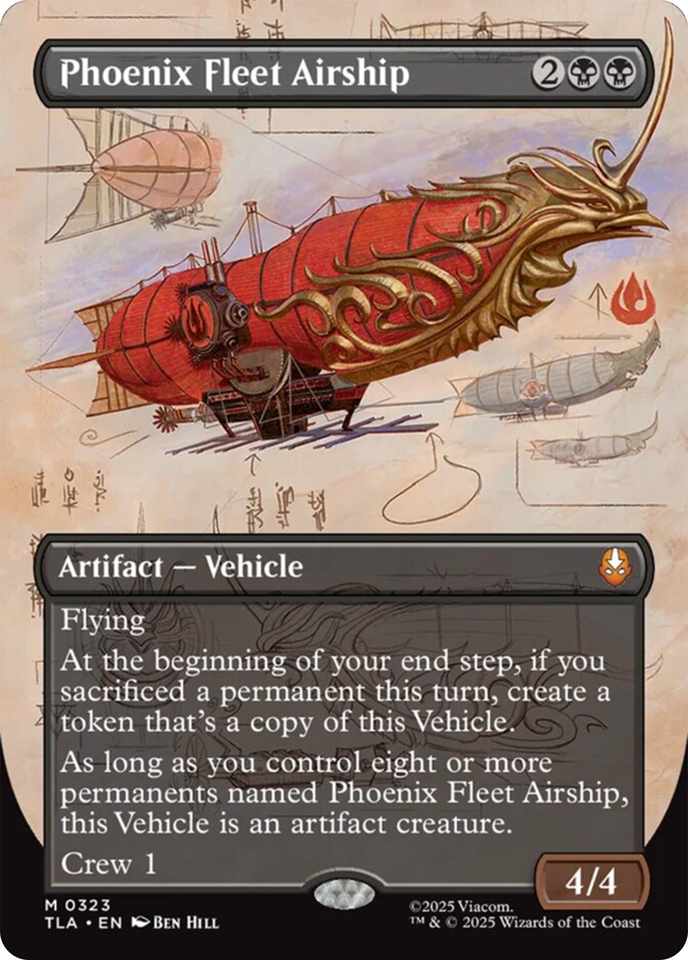 Phoenix Fleet Airship (Borderless) [Avatar: The Last Airbender] | Spectrum Games