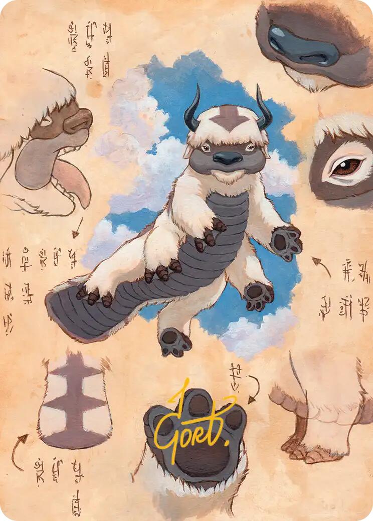 Appa, Steadfast Guardian Art Card (Gold-Stamped Signature) [Avatar: The Last Airbender Art Series] | Spectrum Games