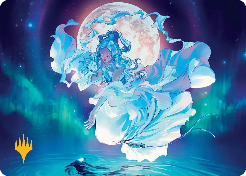 Yue, the Moon Spirit Art Card (Gold-Stamped Planeswalker Symbol) [Avatar: The Last Airbender Art Series] | Spectrum Games