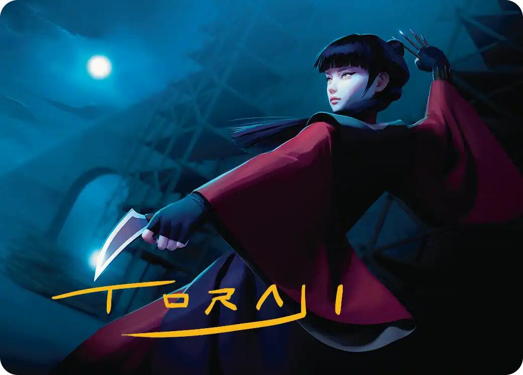 Mai, Jaded Edge Art Card (Gold-Stamped Signature) [Avatar: The Last Airbender Art Series] | Spectrum Games