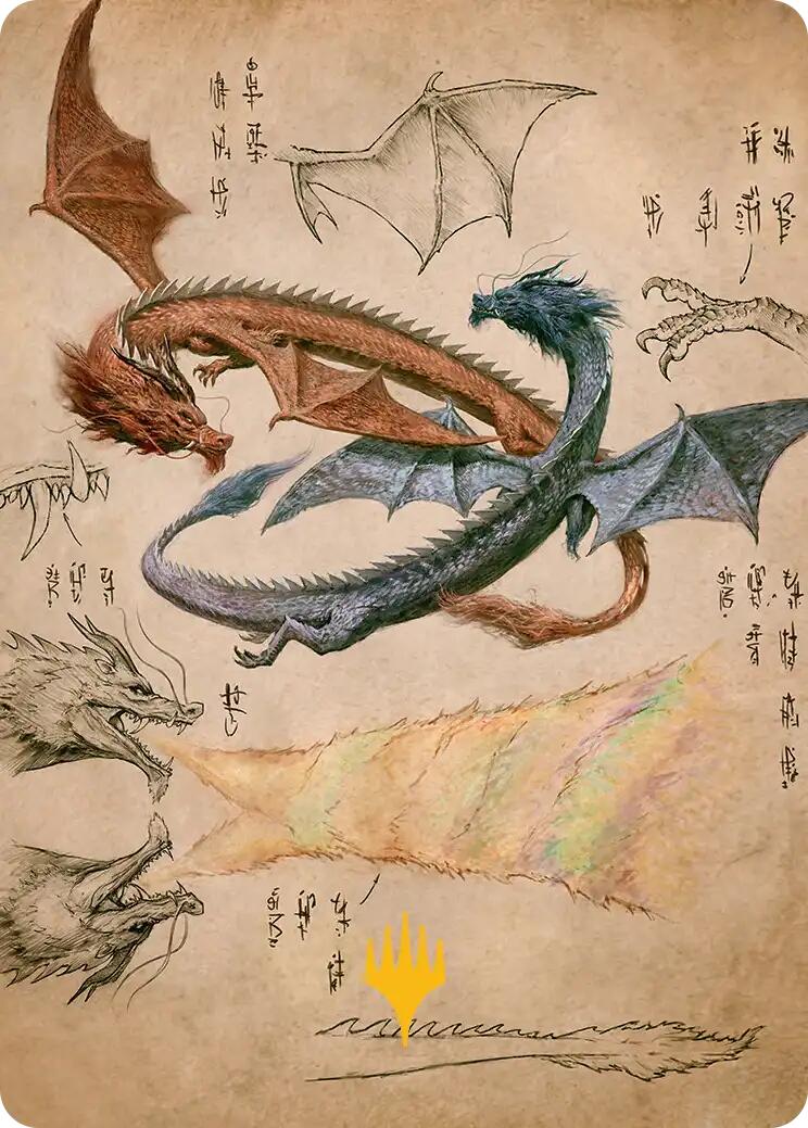 Ran and Shaw Art Card (Gold-Stamped Planeswalker Symbol) [Avatar: The Last Airbender Art Series] | Spectrum Games