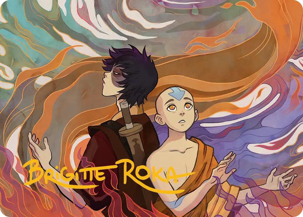 Fated Firepower Art Card (Gold-Stamped Signature) [Avatar: The Last Airbender Art Series] | Spectrum Games
