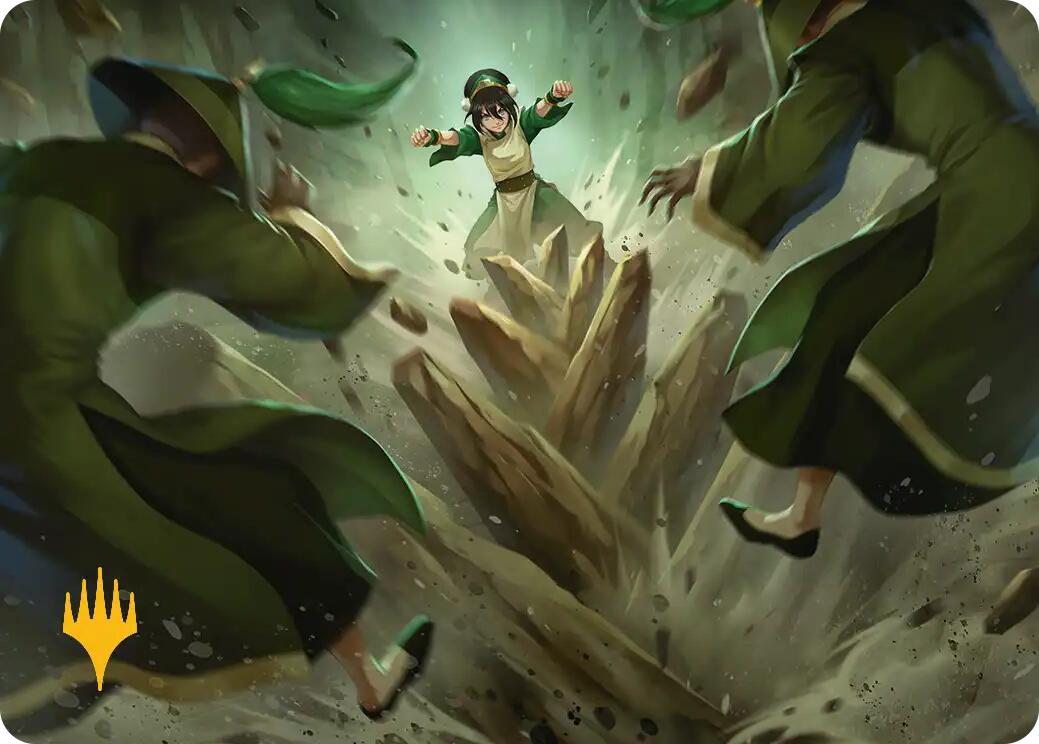 Rockalanche Art Card (Gold-Stamped Planeswalker Symbol) [Avatar: The Last Airbender Art Series] | Spectrum Games