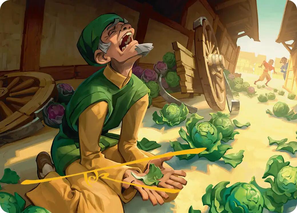 Unlucky Cabbage Merchant Art Card (Gold-Stamped Signature) [Avatar: The Last Airbender Art Series] | Spectrum Games