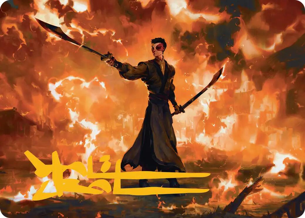 Zuko, Conflicted Art Card (Gold-Stamped Signature) [Avatar: The Last Airbender Art Series] | Spectrum Games