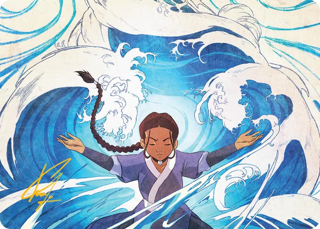 Katara, Water Tribe's Hope Art Card (Gold-Stamped Signature) [Avatar: The Last Airbender Art Series] | Spectrum Games