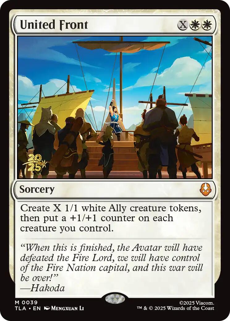 United Front [Avatar: The Last Airbender Prerelease Cards] | Spectrum Games