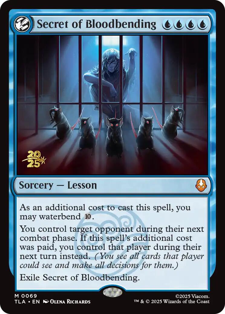 Secret of Bloodbending [Avatar: The Last Airbender Prerelease Cards] | Spectrum Games