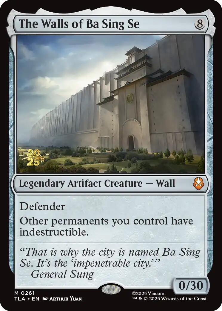 The Walls of Ba Sing Se [Avatar: The Last Airbender Prerelease Cards] | Spectrum Games