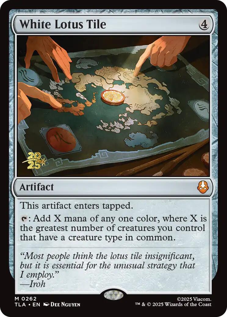 White Lotus Tile [Avatar: The Last Airbender Prerelease Cards] | Spectrum Games