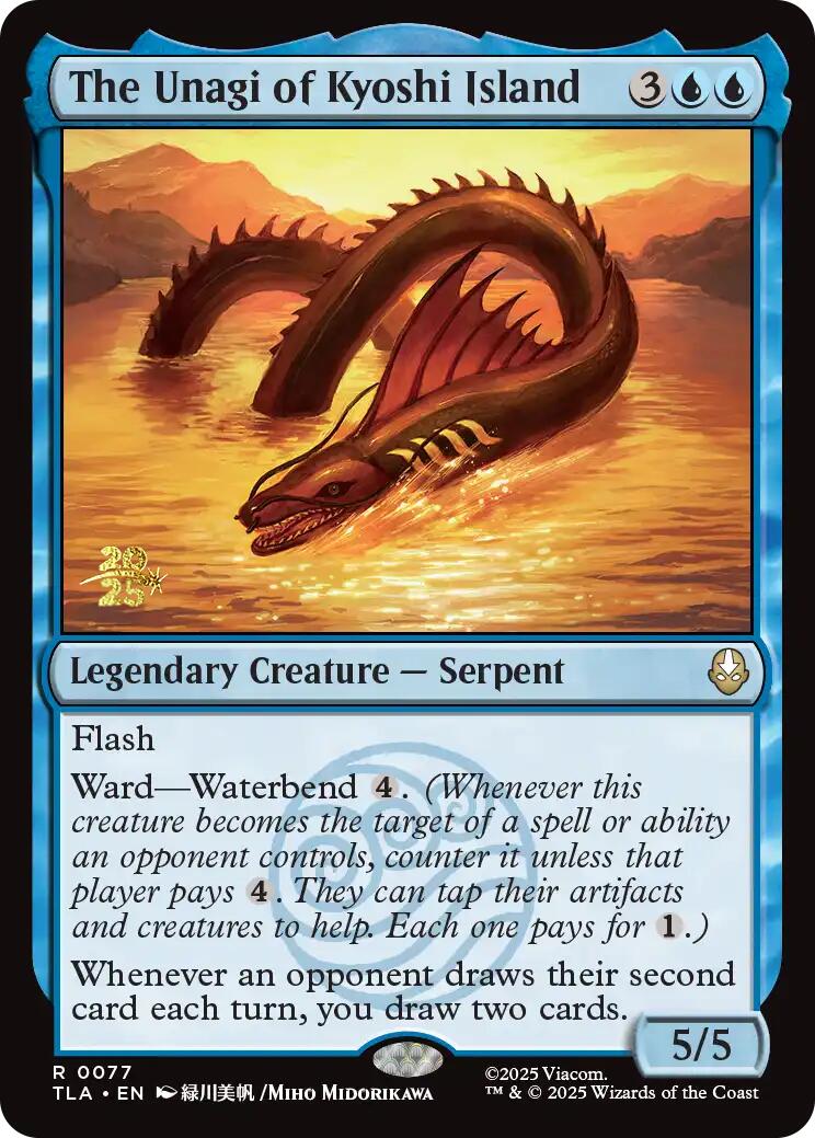 The Unagi of Kyoshi Island [Avatar: The Last Airbender Prerelease Cards] | Spectrum Games