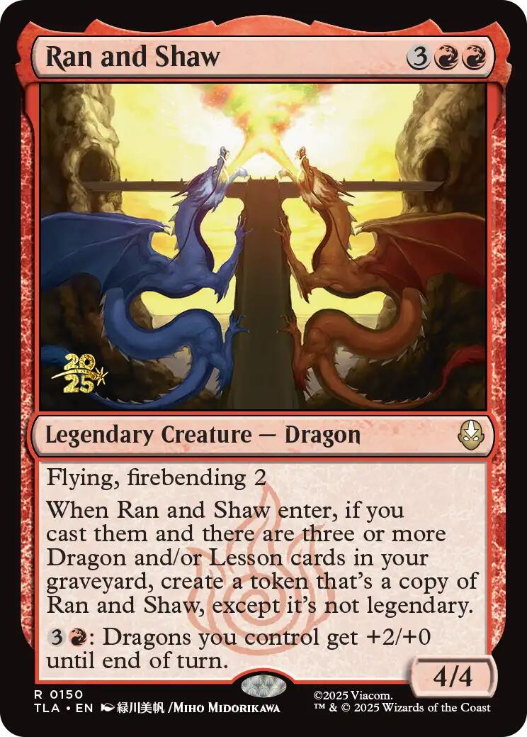 Ran and Shaw [Avatar: The Last Airbender Prerelease Cards] | Spectrum Games