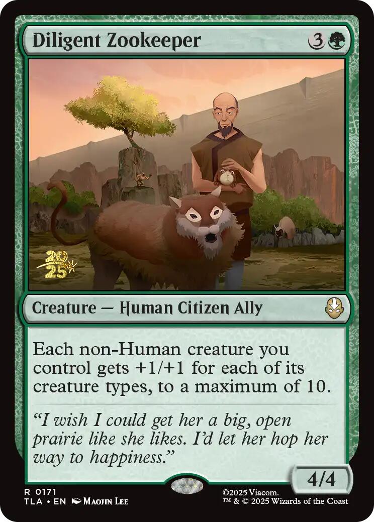 Diligent Zookeeper [Avatar: The Last Airbender Prerelease Cards] | Spectrum Games