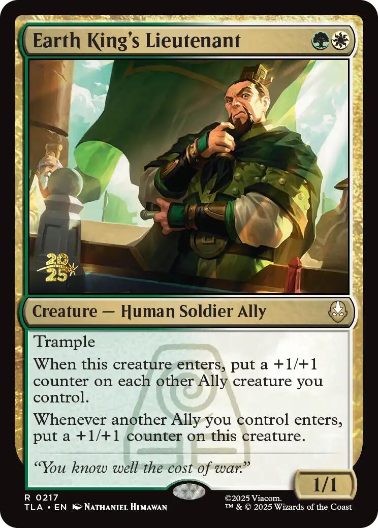 Earth King's Lieutenant [Avatar: The Last Airbender Prerelease Cards] | Spectrum Games