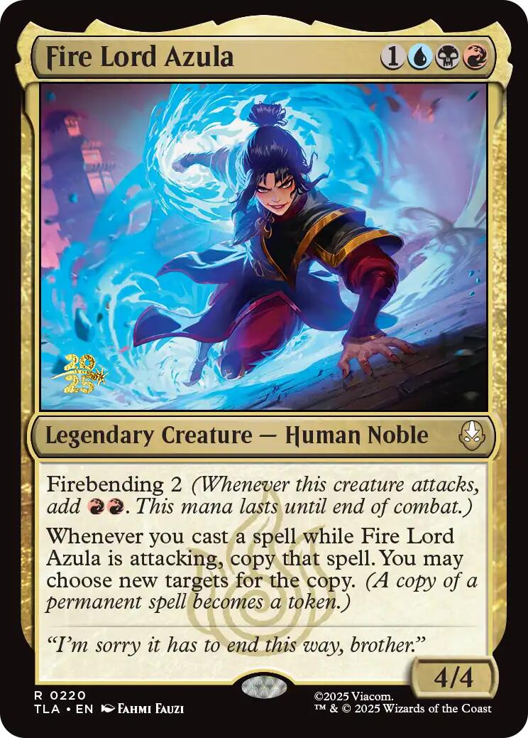 Fire Lord Azula [Avatar: The Last Airbender Prerelease Cards] | Spectrum Games