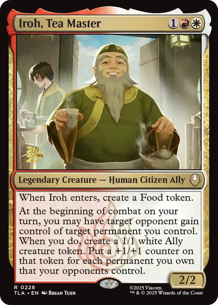 Iroh, Tea Master [Avatar: The Last Airbender Prerelease Cards] | Spectrum Games