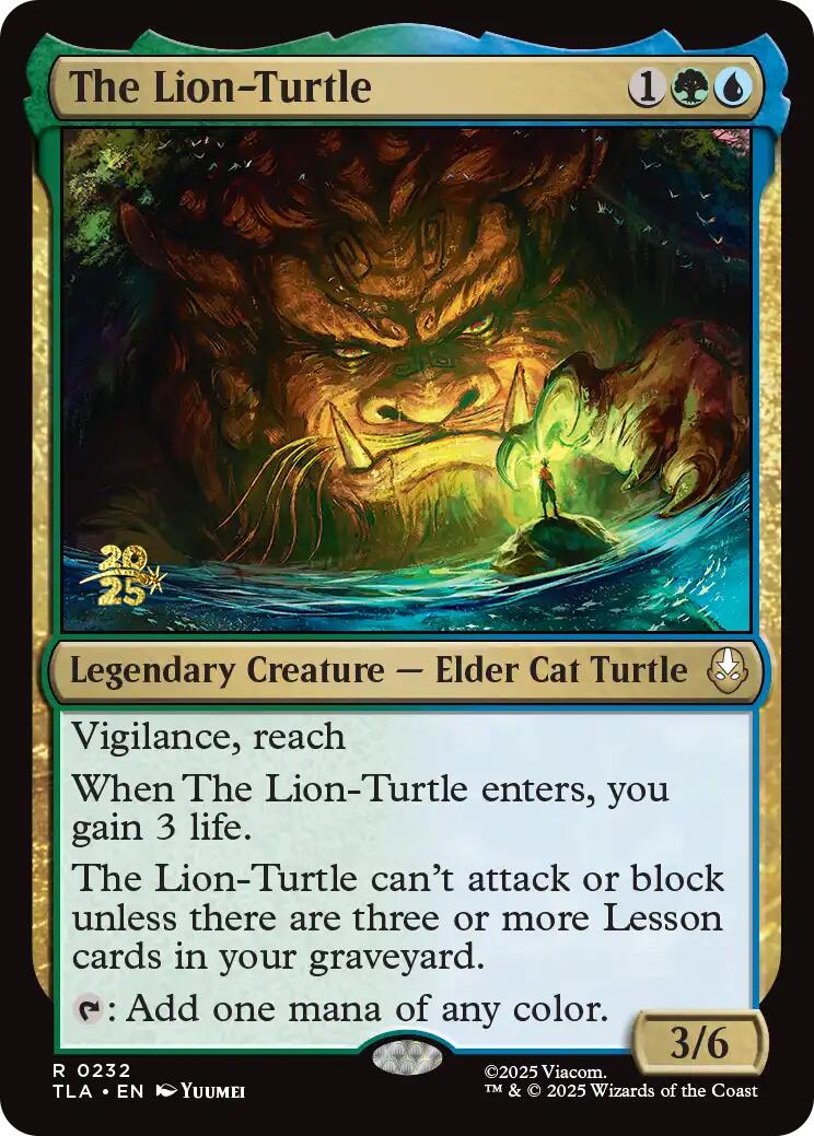 The Lion-Turtle [Avatar: The Last Airbender Prerelease Cards] | Spectrum Games