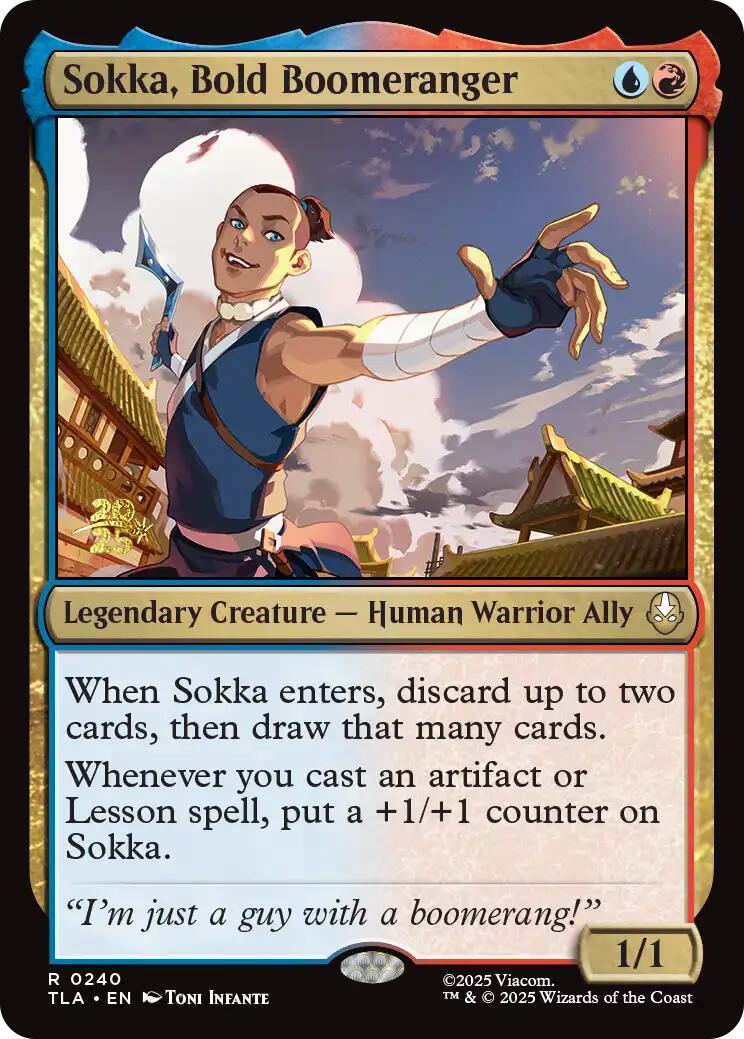 Sokka, Bold Boomeranger [Avatar: The Last Airbender Prerelease Cards] | Spectrum Games