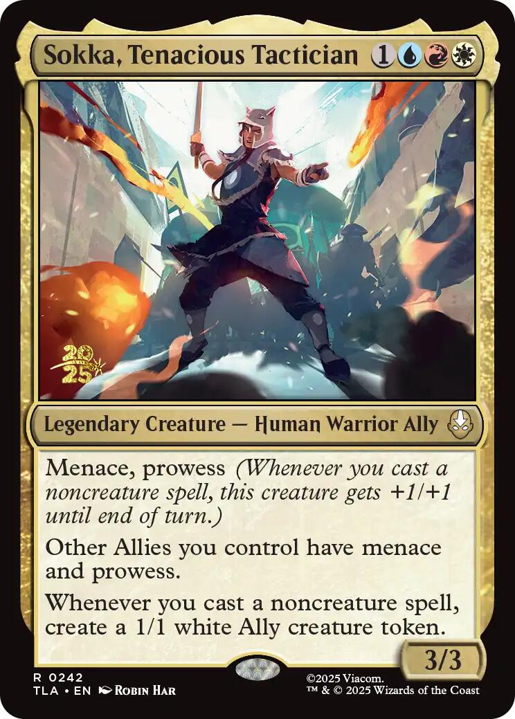 Sokka, Tenacious Tactician [Avatar: The Last Airbender Prerelease Cards] | Spectrum Games