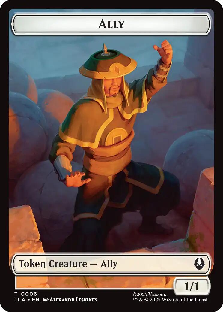 Ally (0006) // Clue (0017) Double-Sided Token [Avatar: The Last Airbender Tokens] | Spectrum Games