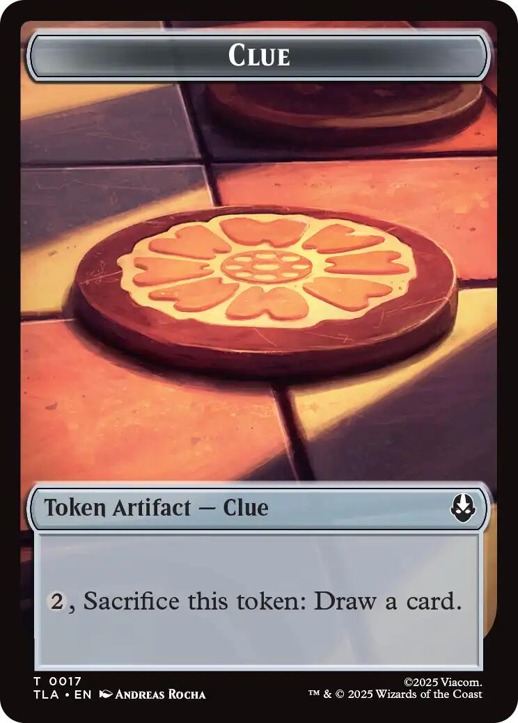 Ally (0006) // Clue (0017) Double-Sided Token [Avatar: The Last Airbender Tokens] | Spectrum Games