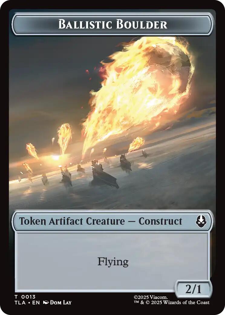 Ballistic Boulder // Soldier (0011) Double-Sided Token [Avatar: The Last Airbender Tokens] | Spectrum Games