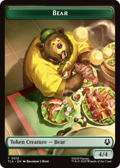 Bear // Food (0020) Double-Sided Token [Avatar: The Last Airbender Tokens] | Spectrum Games