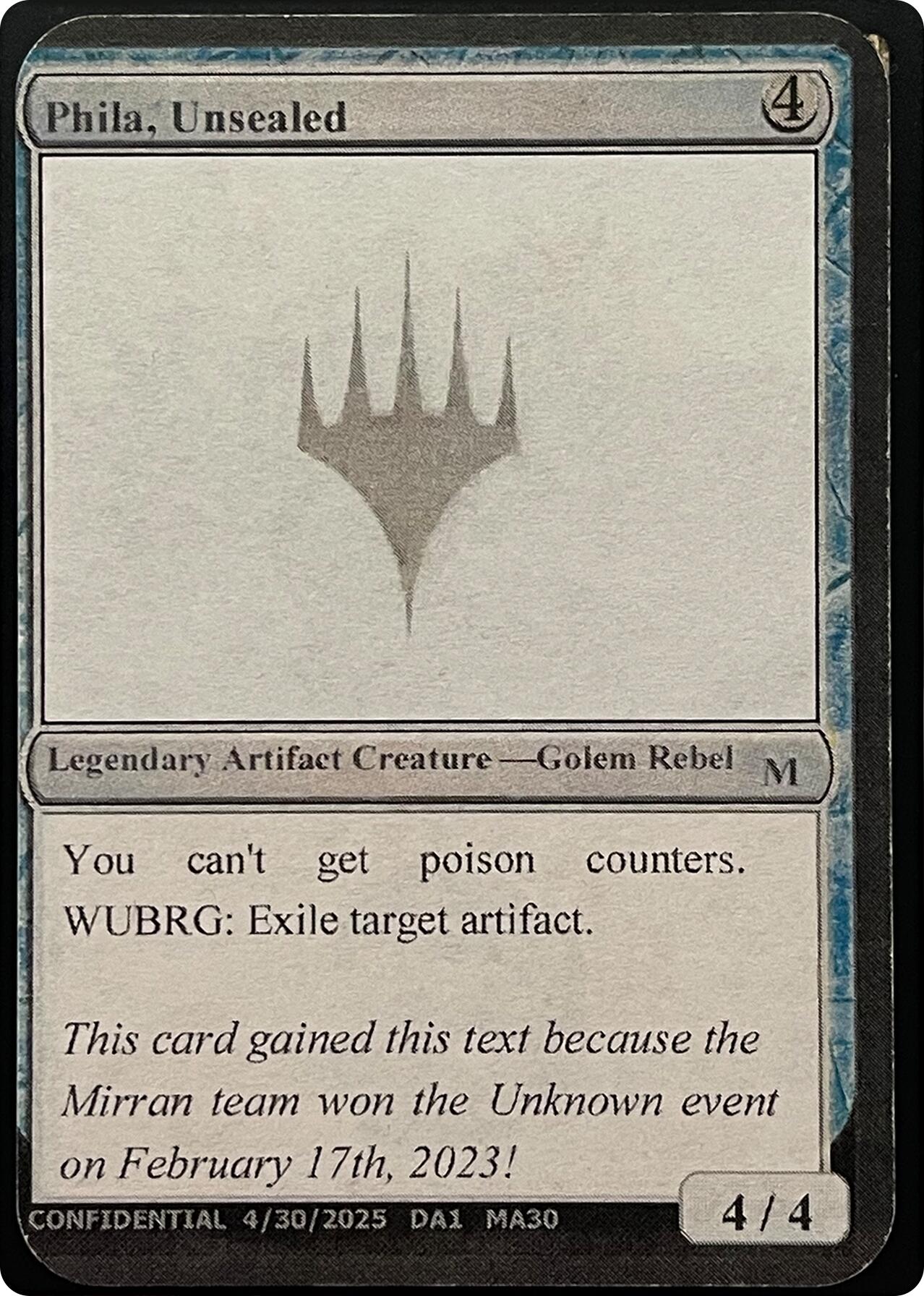 Phila, Unsealed (Reprint) [Unknown Event] | Spectrum Games