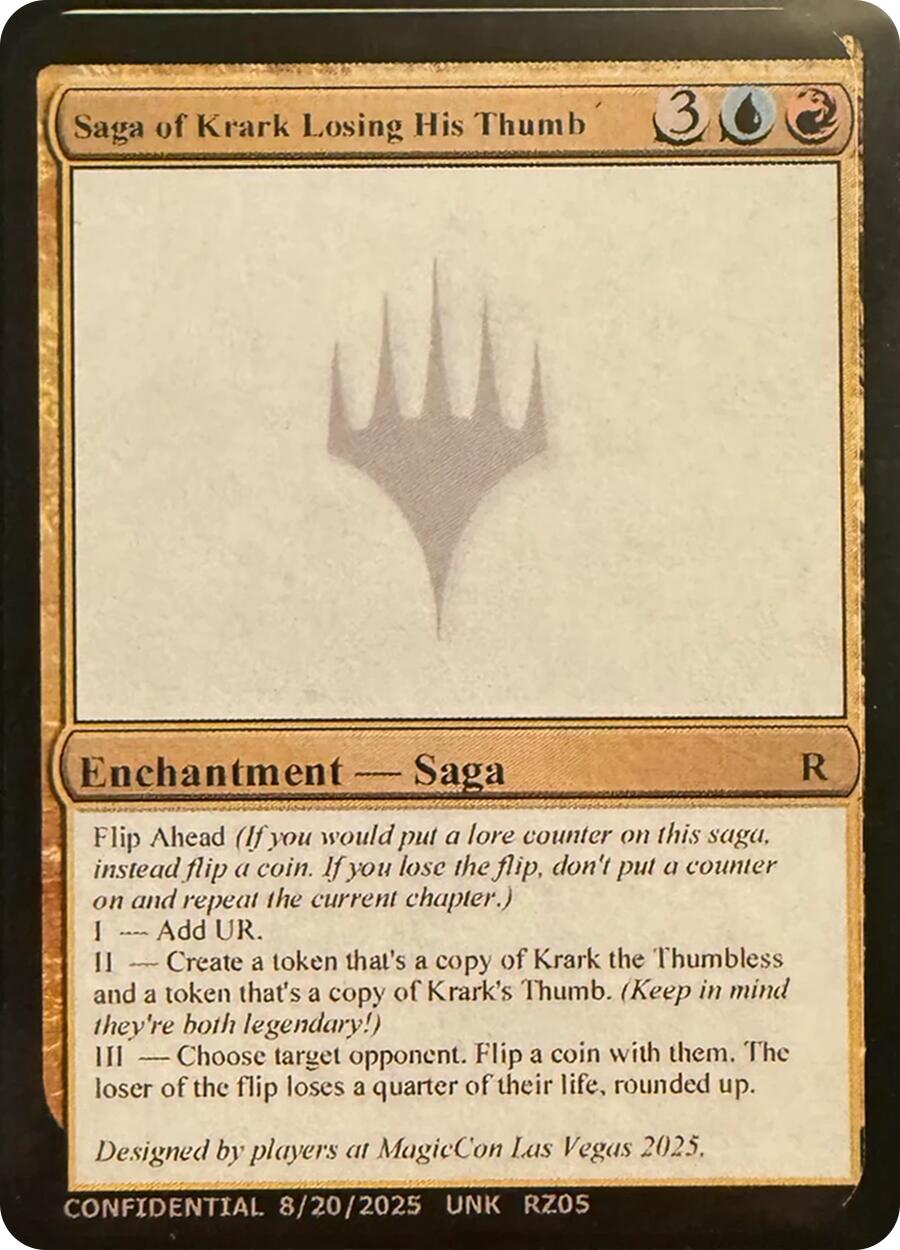 Saga of Krark Losing His Thumb [Unknown Event] | Spectrum Games