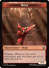 Monk // Clue (0017) Double-Sided Token [Avatar: The Last Airbender Tokens] | Spectrum Games