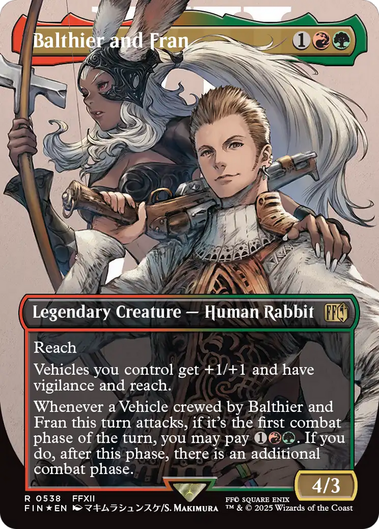 Balthier and Fran (Borderless) (Surge Foil) [FINAL FANTASY] | Spectrum Games