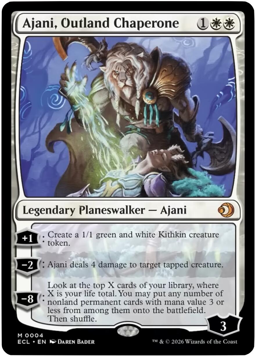 Ajani, Outland Chaperone [Lorwyn Eclipsed] | Spectrum Games