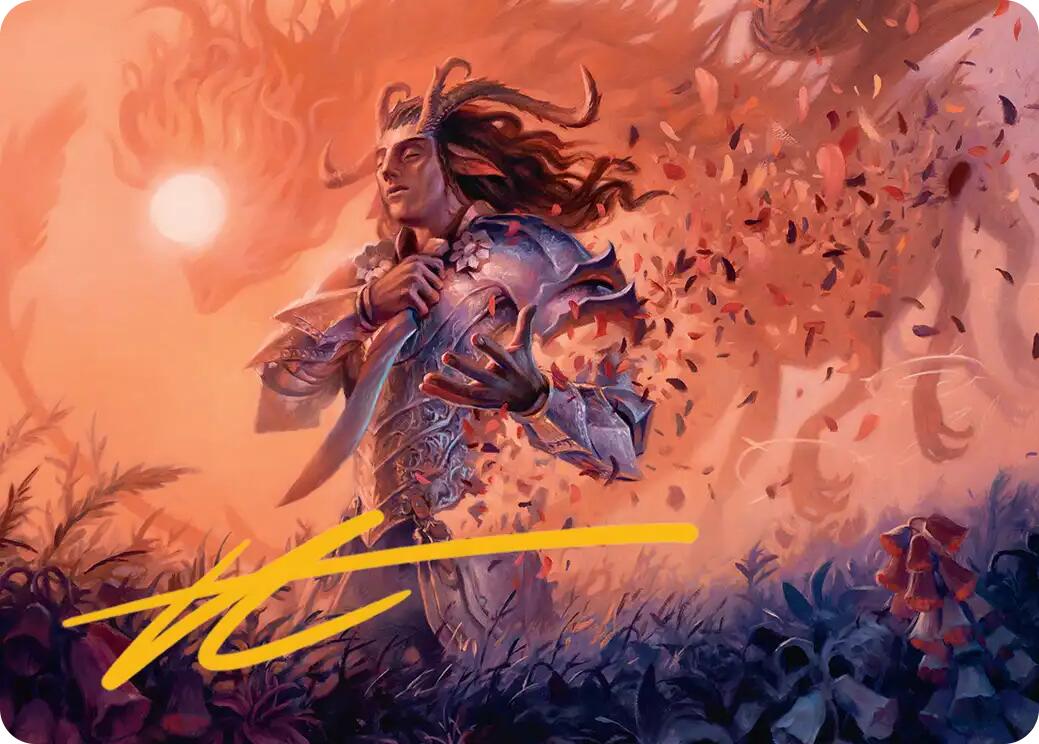 Rhys, the Evermore Art Card (Gold-Stamped Signature) [Lorwyn Eclipsed Art Series] | Spectrum Games