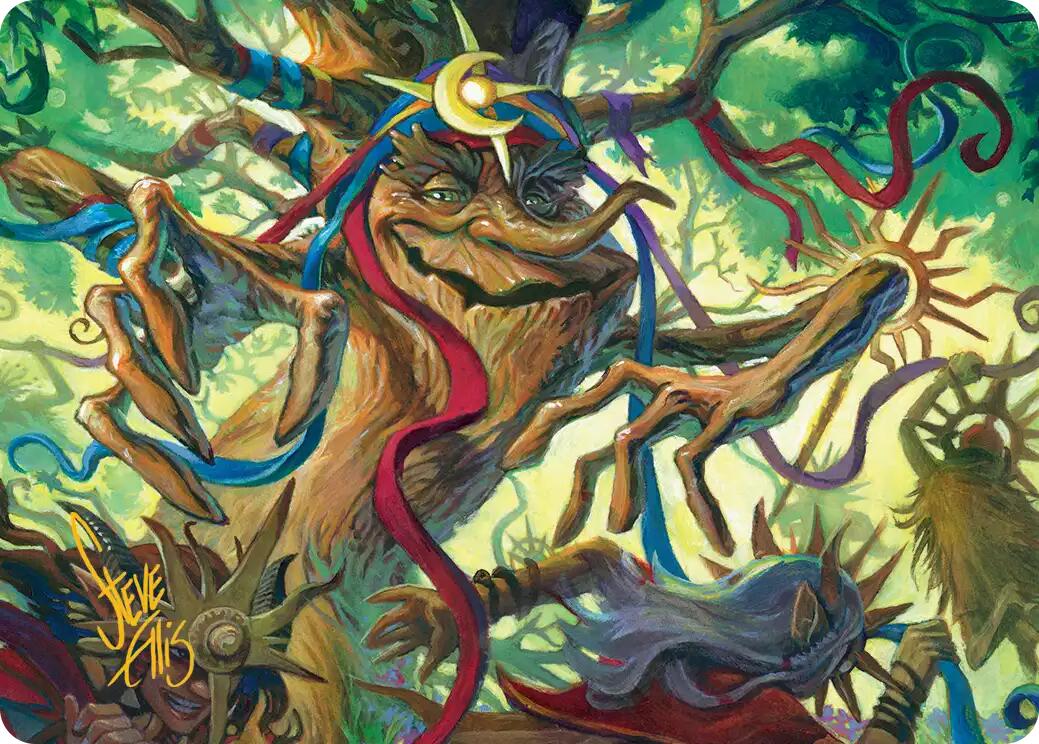 Sun-Dappled Celebrant Art Card (Gold-Stamped Signature) [Lorwyn Eclipsed Art Series] | Spectrum Games