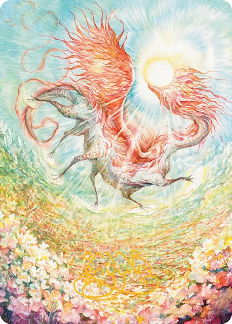 Eirdu, Carrier of Dawn Art Card (Gold-Stamped Signature) [Lorwyn Eclipsed Art Series] | Spectrum Games